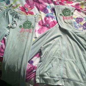 Vintage velvet Juicy Couture sweatsuit
